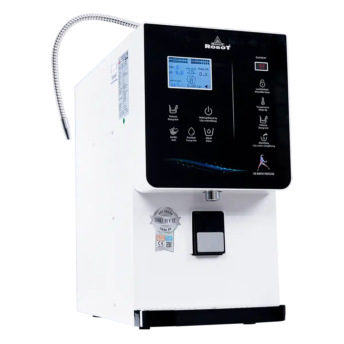 Máy lọc nước điện giải ion kiềm Nóng thông minh Lạnh ROBOT ionQueen 711 - Ảnh 2