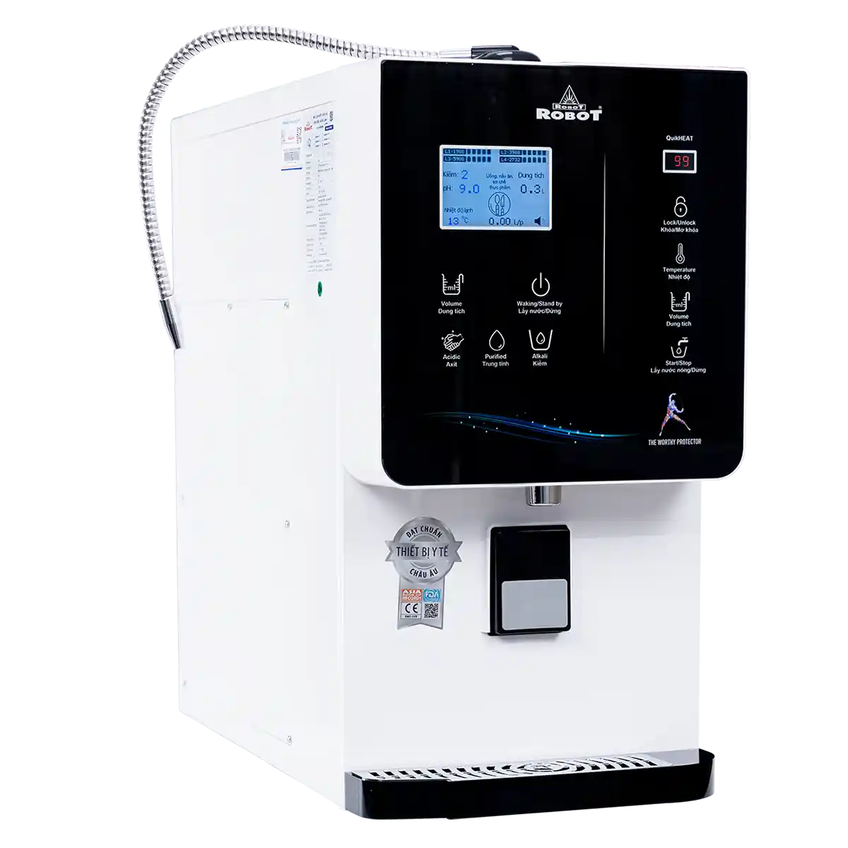 Máy lọc nước điện giải ion kiềm Nóng thông minh Lạnh ROBOT ionQueen 711 - Ảnh 3